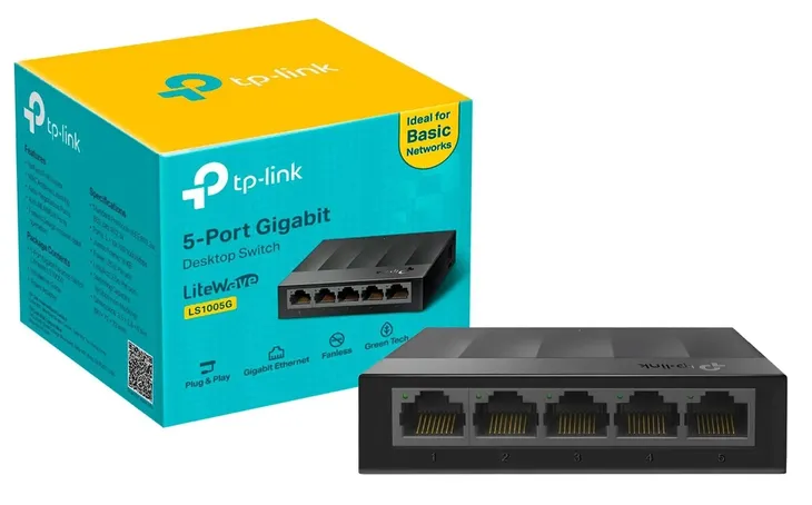 switch-tp-link-ls1005g-5x-10-100-1000mbps-standard-pracy-portow-lan-10-100-1000-mbps