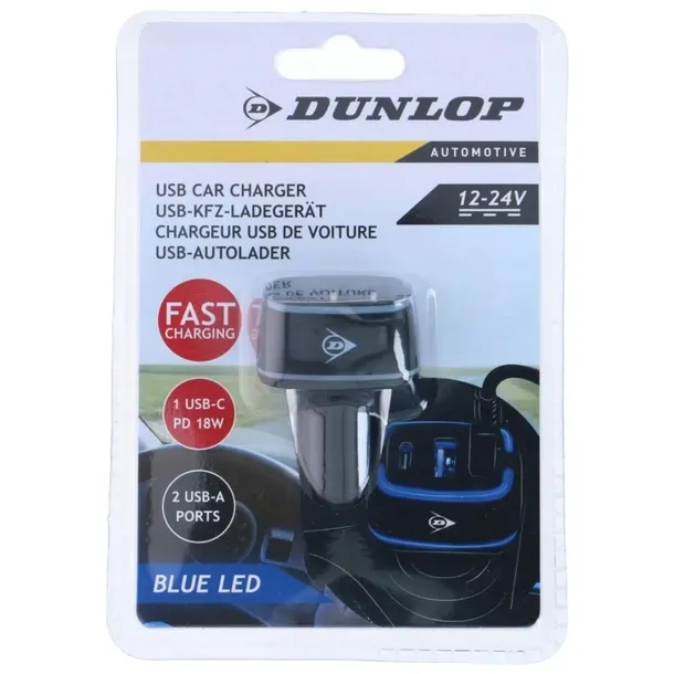 ladowarka-smochodowa-multi-2x-usb-a-usb-c-dunlop-stan-nowy-stan-opakowania-oryginalne