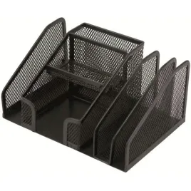 przybornik-na-biurko-6-komor-metalowy-czarny-q-con