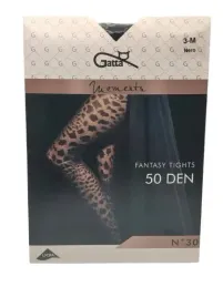 gatta-rajstopy-moments-fantasy-tights-no30-50-den-rozmiar-3m-nero-wzorzyste