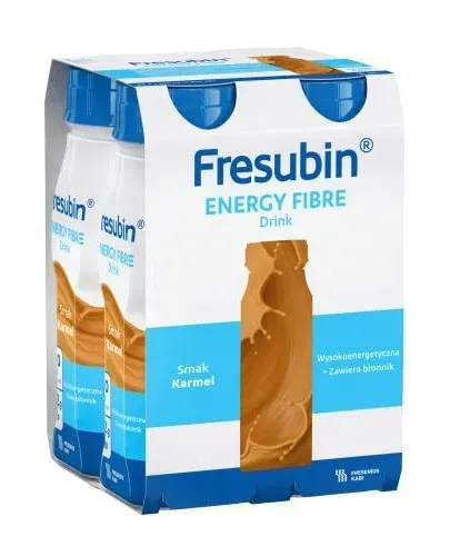 FRESUBIN ENERGY FIBRE DRINK o smaku karmelowym 4x200ml