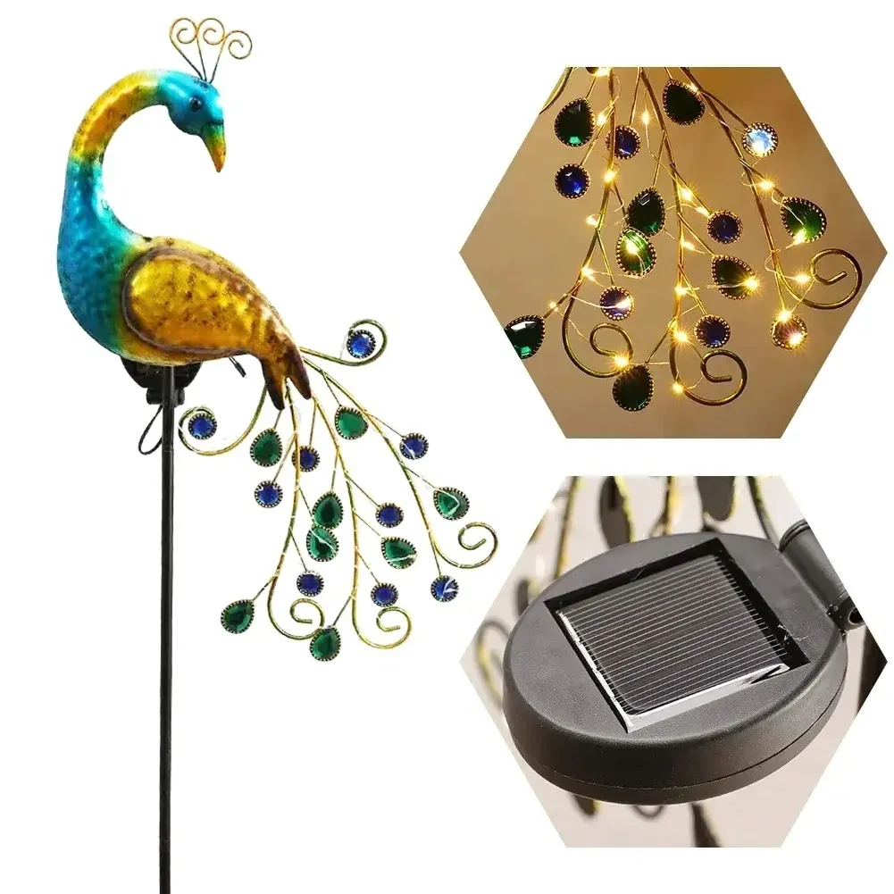 lampa-solarna-led-paw-wbijana-ogrodowa-ozdobny-dekoracyjna-ptak-multikolor-stan-nowy