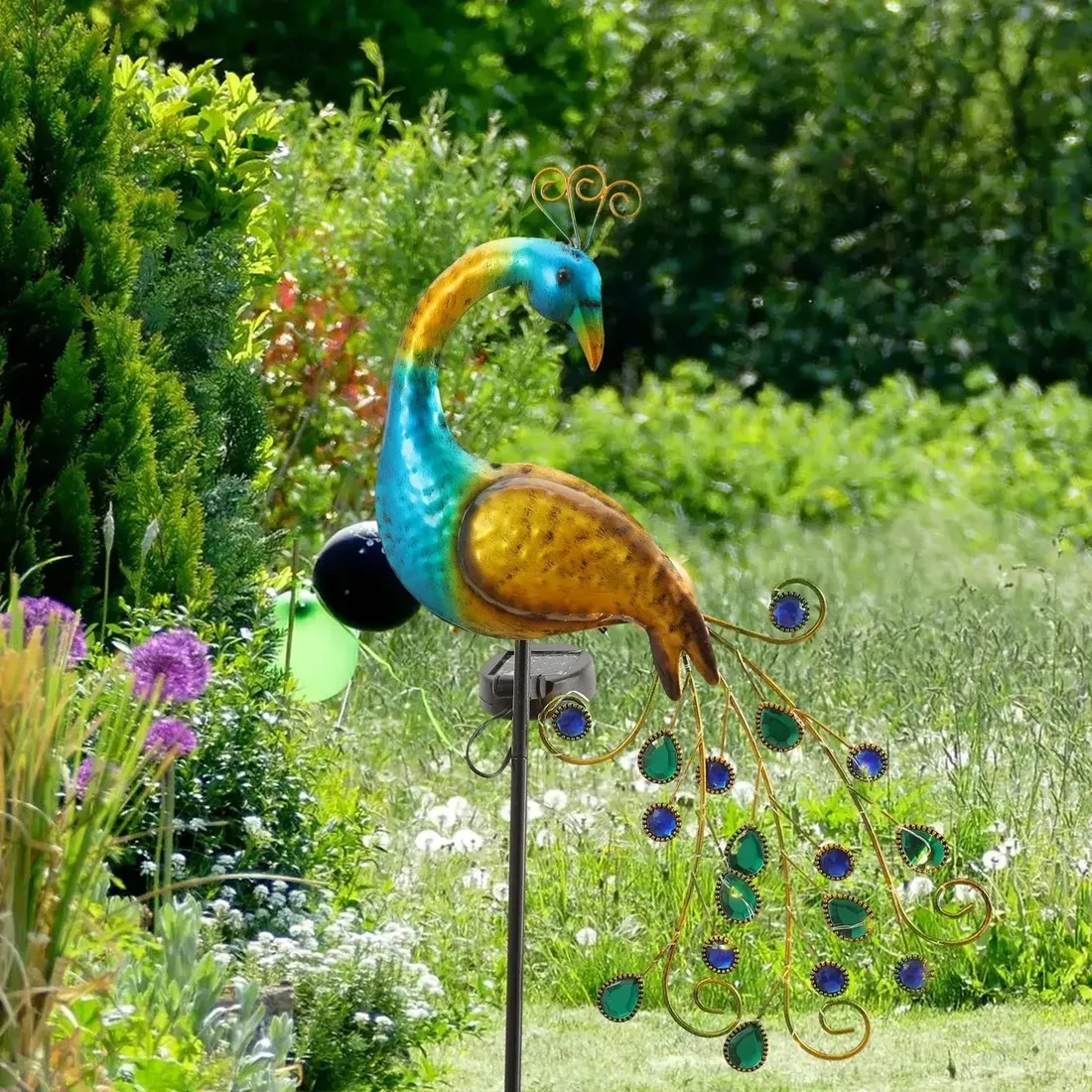 lampa-solarna-led-paw-wbijana-ogrodowa-ozdobny-dekoracyjna-ptak-multikolor-stan-nowy