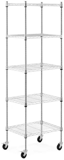 REGAŁ METALOWY Royal Catering RCMR 1800P50 Magazynowy 190x60x45 cm 4 kółka