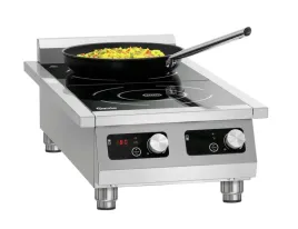 kuchenka-indukcyjna-profesjonalna-2-pola-5000w-gastronomiczna