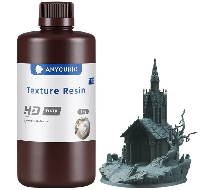 Żywica Anycubic Texture HD Grey Szary 1kg SUPER PRECYZJA WYTRZYMAŁA