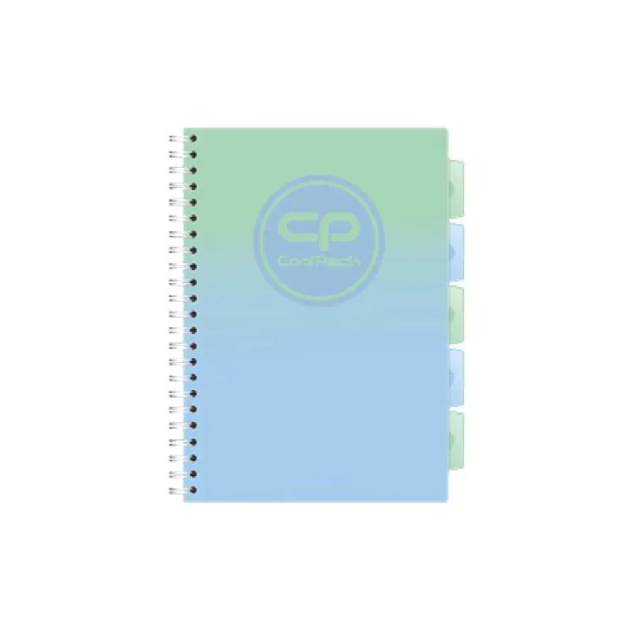 kolozeszyt-a4-100k-kratka-pp-coolpack-gradient-mojito-stan-nowy