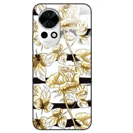 etui-glass-black-do-huawei-nova-12-kwiatowy-roslinny-tropikany-pattern-wz