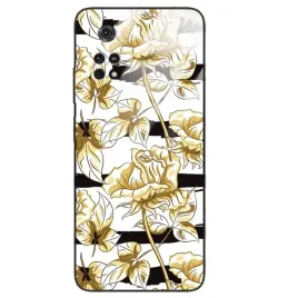 etui-glass-black-do-xiaomi-poco-m4-pro-4g-kwiatowy-roslinny-tropikany-wzory