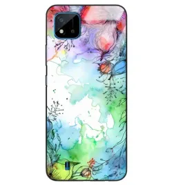 etui-glass-black-do-realme-c20-kwiatowy-roslinny-tropikany-pattern-wiele-wz
