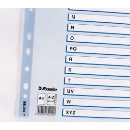 przekladki-kartonowe-mylar-a4-a-z-biale-100166-esselte