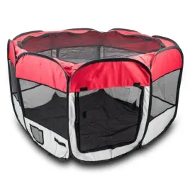 duzy-kojec-zagroda-dla-psa-psow-szczeniat-zwierzat-czerwony