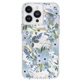 rifle-paper-clear-magsafe-etui-iphone-14-pro-max-garden-party-blue
