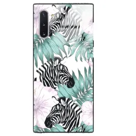 etui-glass-black-do-samsung-note-10-kwiatowy-roslinny-tropikany-pattern-wz