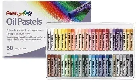 kredki-pastele-olejne-pentel-50kolorow-phn50-stan-nowy-rodzaj-pastelowe
