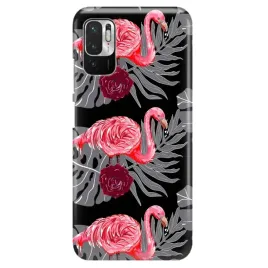 etui-premium-do-xiaomi-redmi-note-10-5g-kwiatowy-pattern-liscie-kobiece-wz