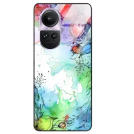 etui-glass-black-do-oppo-reno-10-pro-kwiatowy-roslinny-tropikany-pattern-wz