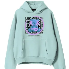 bluza-damska-mietowa-kaptur-na-prezent-los-angeles-nothing-is-impossible-s