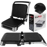 grill-elektryczny-2000w-panel-led-lund-67450-funkcje-automatyczne-wylaczanie-odprowadzanie-tluszczu