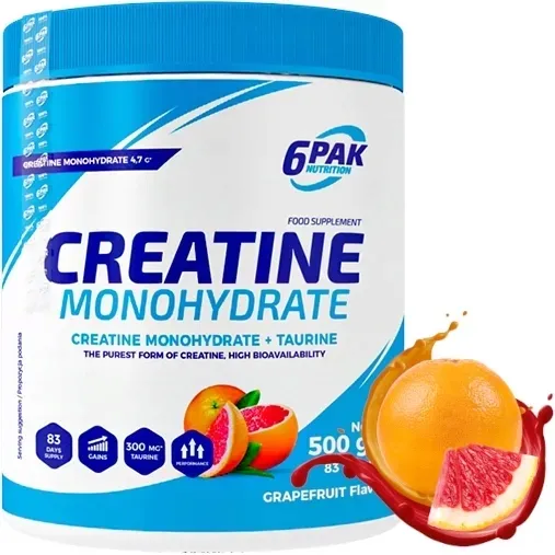 6pak-creatine-monohydrate-500g-grapefruit-cechy-bez-cukru