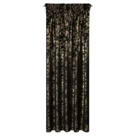 zaslona-welwetowa-z-nadrukiem-drobnych-lisci-140x270-cm-czarny-tasma