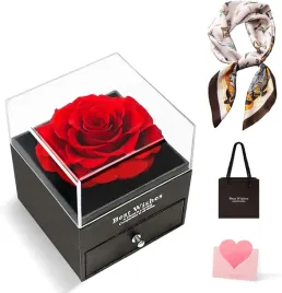 wieczna-roza-w-szkle-jedwabny-szal-zestaw-prezent-walentynki-dla-kobiet
