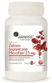 aliness-zelazo-organiczne-microferr-25mg-100-tabletek