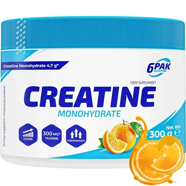 6pak-creatine-monohydrate-300g-pomarancza-smak-pomaranczowy