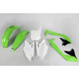 ufo-komplet-plastikow-kawasaki-kxf-450-18-kolor-oem-zielony-bialy-czarny