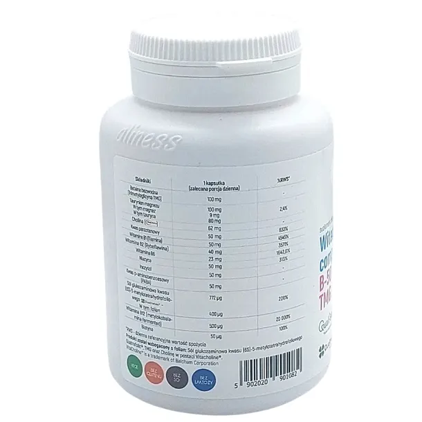 aliness-witamina-b50-methyl-tmg-plus-100kaps-waga-z-opakowaniem-0-11-kg-liczba-sztuk-100-szt