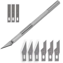 skalpel-modelarski-noz-nozyk-precyzyjny-zestaw-nozykow-9-ostrzy