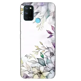 etui-glass-black-do-realme-c17-kwiatowy-roslinny-tropikany-pattern-wiele-wz