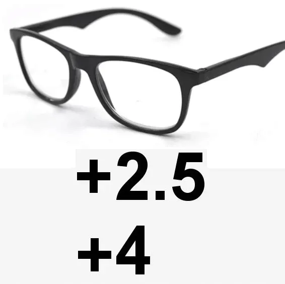 OKULARY dwuogniskowe DAL: +2.5, BLIŻ: +4