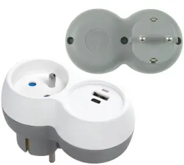rozgaleznik-elektryczny-zlodziejka-z-uziemieniem-ladowarka-usb-a-c-biala