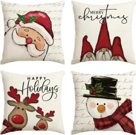 poszewka-na-poduszke-4x-poszewki-swiateczne-choinka-elf-renifer-45-x-45cm