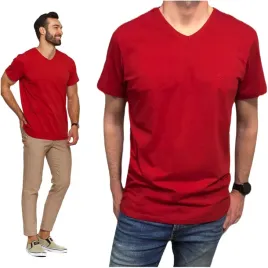 t-shirt-meski-krotki-rekaw-dekolt-v-bordowy-m