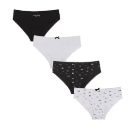 figi-damskie-bikini-bawelniane-majtki-damskie-4-pak-wielokolorowy-xl