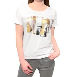 koszulka-damska-t-shirt-bialy-nadruk-bawelna-l