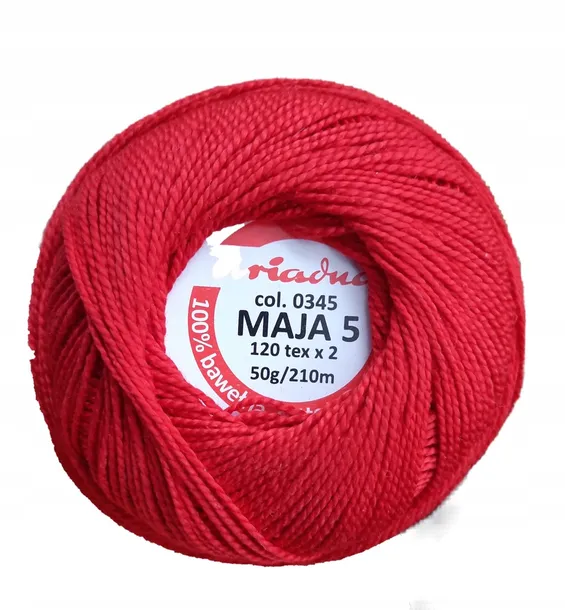 Kordonek MAJA 5 ariadna 210m - 345 - wiśniowy