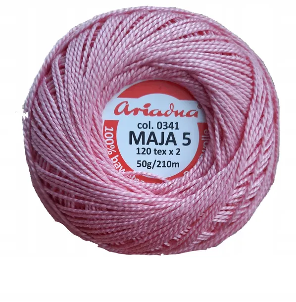 Kordonek MAJA 5 ariadna 210m - 341 - różowy