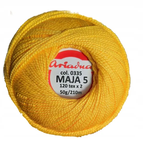 Kordonek MAJA 5 ariadna 210m - 335 żółty