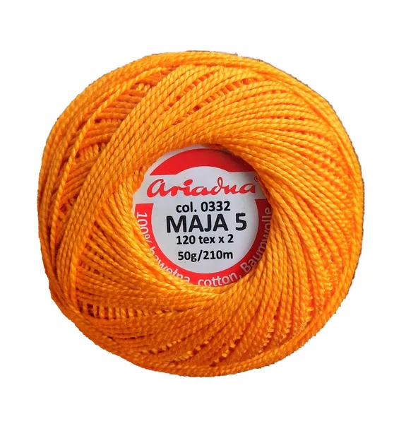 Kordonek MAJA 5 ariadna 210m - 332 pomarańcz
