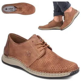 rieker-45-meskie-buty-skorzane-sznurowane-wiosna-lato-azurowe-modne-brazowe