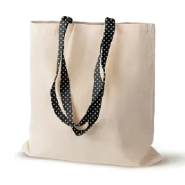 urocza-torba-zakupowa-38x42-cm-bawelniana-220g-z-czarnym-uchwytem-w-groszki