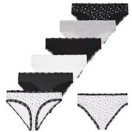 majtki-damskie-figi-bikini-koronka-wzory-czarne-szare-biale-6-pak-l