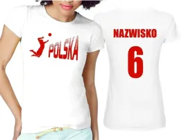 damska-koszulka-kibica-reprezentacji-nazwisko-nr-pilkarska-siatkowka