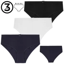 majtki-damskie-bawelniane-klasyczne-bialy-czarny-granat-basic-3-pak-xl