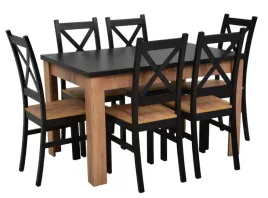 zestaw-rozkladany-stol-80x120-160-6-krzesel-krzyzak-czarny-dab-craft