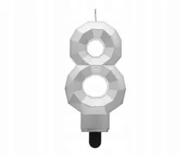 swieczka-na-tort-cyfra-8-cyferka-diament-metalik-srebrny-76-cm-urodziny