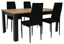 stol-rozkladany-90x160-200cm-i-4-krzesla-tapicerowane-welurowe